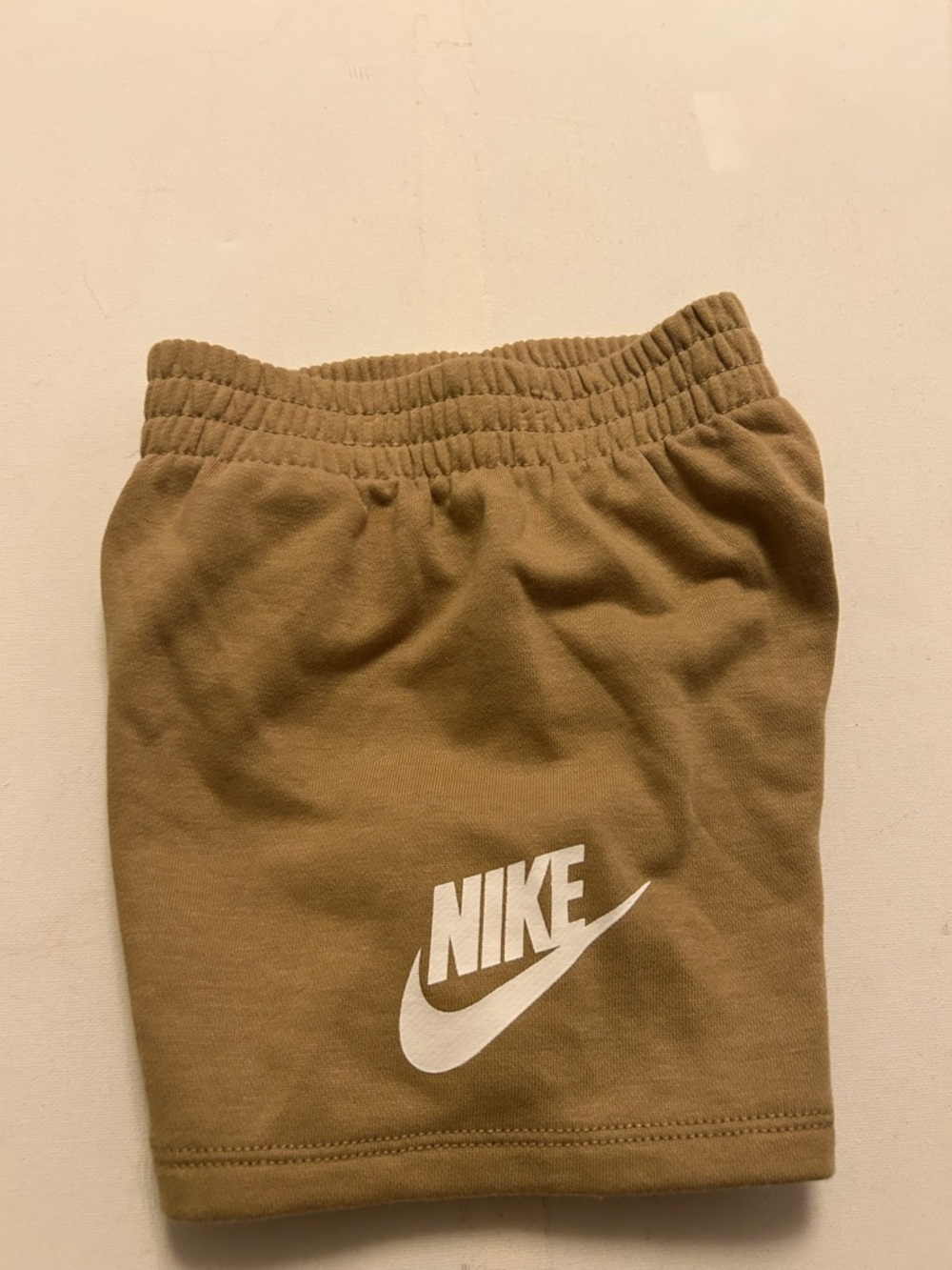 Nike Kids Brown Shorts with White Swoosh
